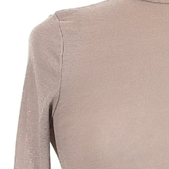 NWOT TopShop Sheer Mesh Turtleneck Top - Picture 5 of 8